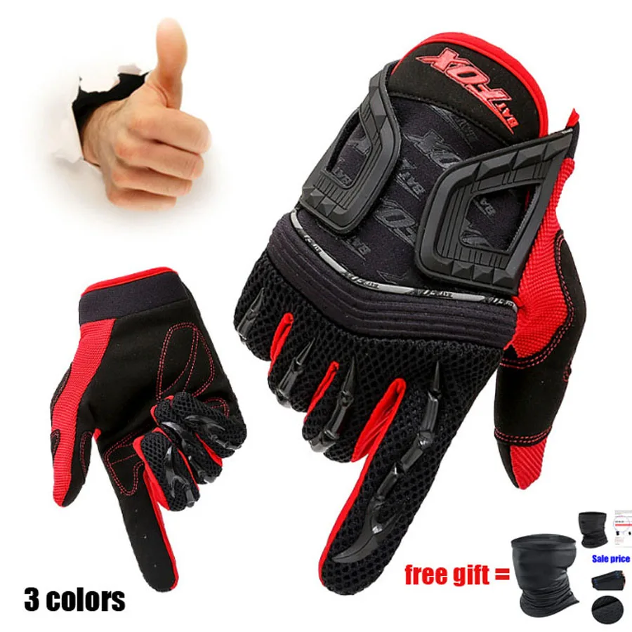 

BAT FOX GEL Full Finger Men Cycling Gloves Touch Screen MTB Bicycle Gloves Racing Motorcycle Thermal Warm Eldiven CS Gloves DH