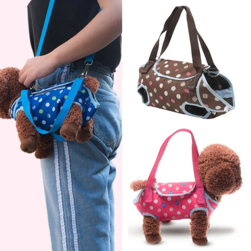 3 in 1 Pet Dog Hand Bag Carrier For Dogs Portable Four-legged Puppy Straddle Packs Shoulder Bag Vest Traction Rope for Yorkshire
