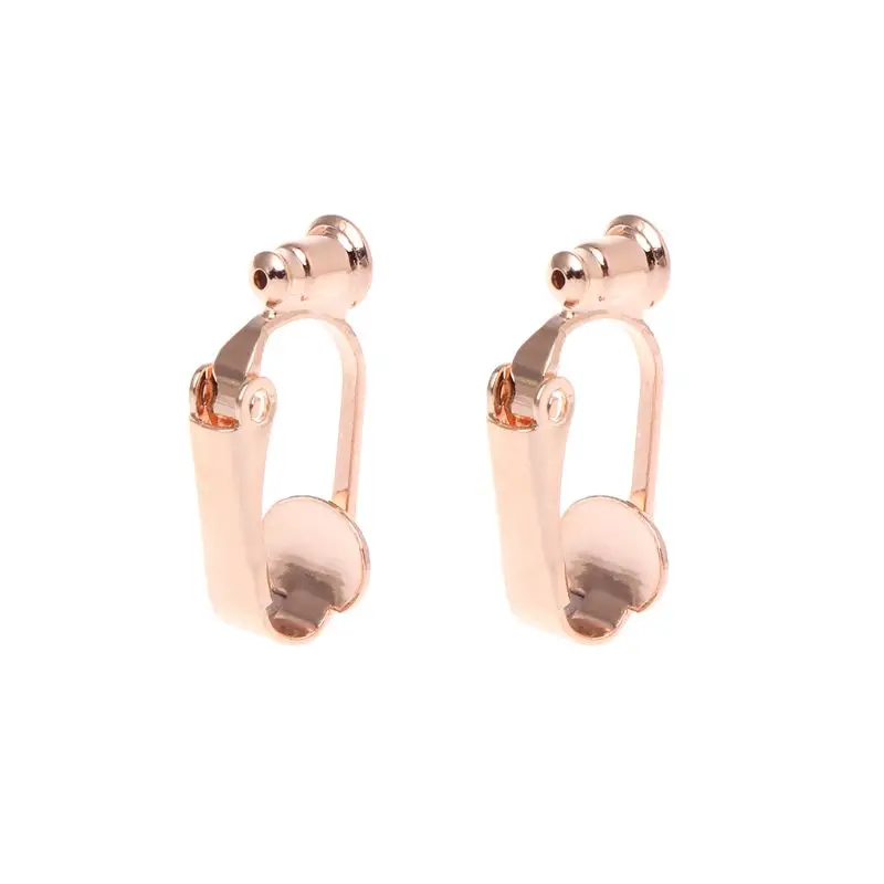 

Earrings Adapter Stud Ear Clips Converter For Non-pierced People Clip On Metal Component DIY Jewelry Making Tool Findings