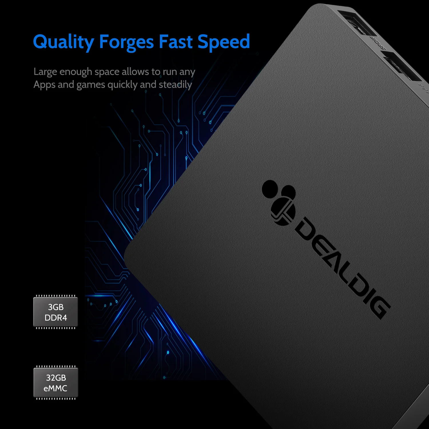 Новый DEALDIG BOXD7 Смарт ТВ приставка Android 7 1 Allwinner H6 3 ГБ 16 32 HDMI Голосовое управление 4K
