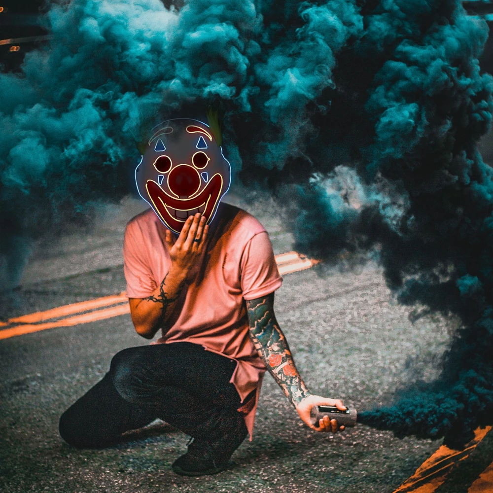 Waylike Хэллоуин Джокер маска Артур крапинку Косплэй фильм костюм клоуна для