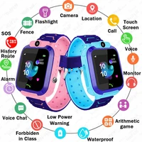 kids smart watch sos gps phone watch smartwatch 2g sim card photo waterproof childrens smart watch gift clock for apple xiaomi