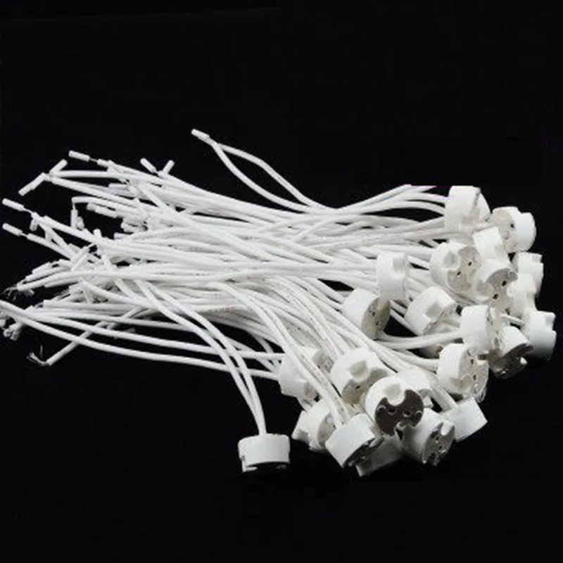 Белая керамическая галогенная Светодиодная лампа MR16 G4 mr11 g5.3 g6.35 50 шт. 7 см 10 15 20