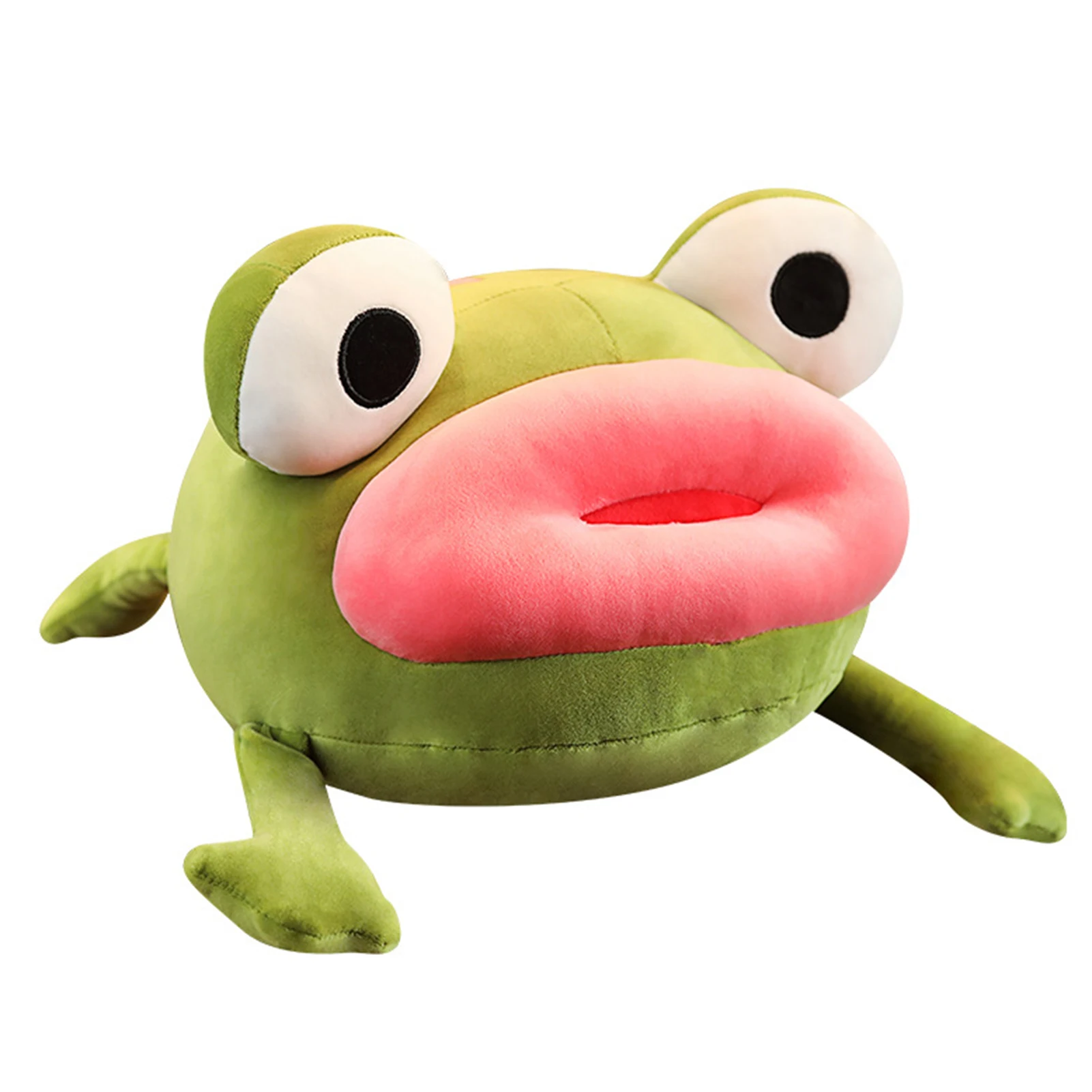 

Creative Red Lips Frog Soft Plush Doll Sleeping Toy Sofa Bed Pillow Kids Gift