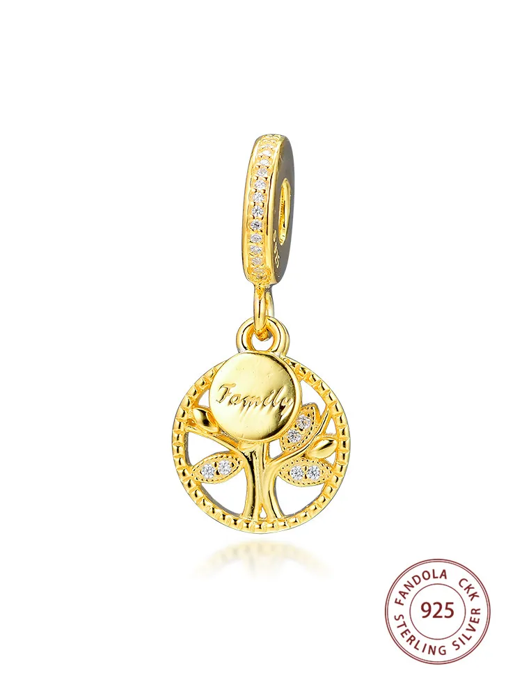 CKK Fit Pandora браслет ожерелье из стерлингового серебра 925 пробы блестящее семейное