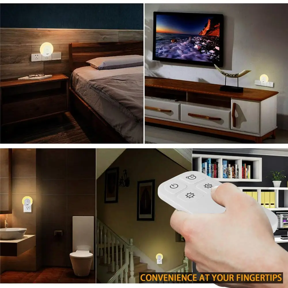 Домашний прикроватный светодиодный ночник настенный светильник с дистанционным