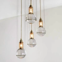 modern glass ball pendant lights led nordic novelty solid hanglamp for livingroom restaurant bar diningroom lighting luminaire