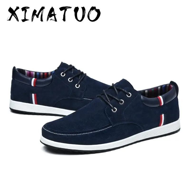 Men's Leather Casual Shoes Moccasins Men Loafers Luxury Brand Spring New Fashion Sneakers Male Boat Suede Krasovki | Обувь
