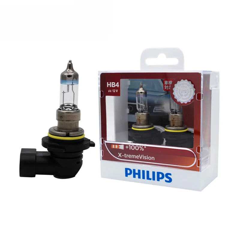 Philips H1 H4 H7 H11 9003 9005 9006 HB3 HB4 X treme Vision автомобильная фара яркие галогенные лампы ECE