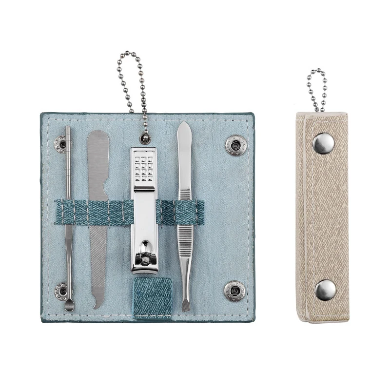 

4 шт. Нержавеющая сталь устройство для удаления омертвевшей кожи, ногти для ног "францзуский маникюр" Ingrow края для маникюра и педикюра, ножни...