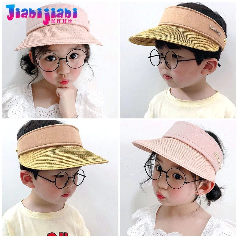 Летняя соломенная шляпа для малышей детей мальчиков УФ-защита от солнца Панама