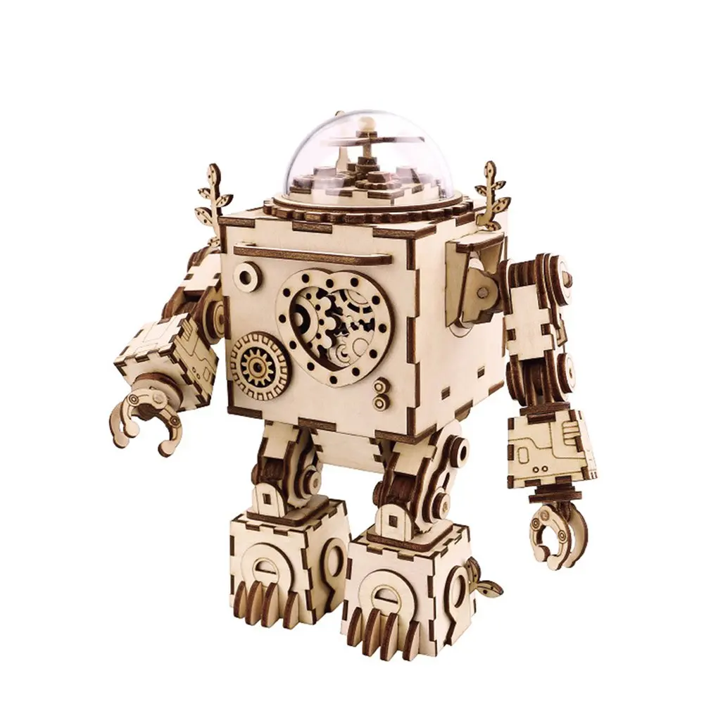 Винтаж проектор Ретро 3D трехмерный пазл деревянная модель творческий подарок