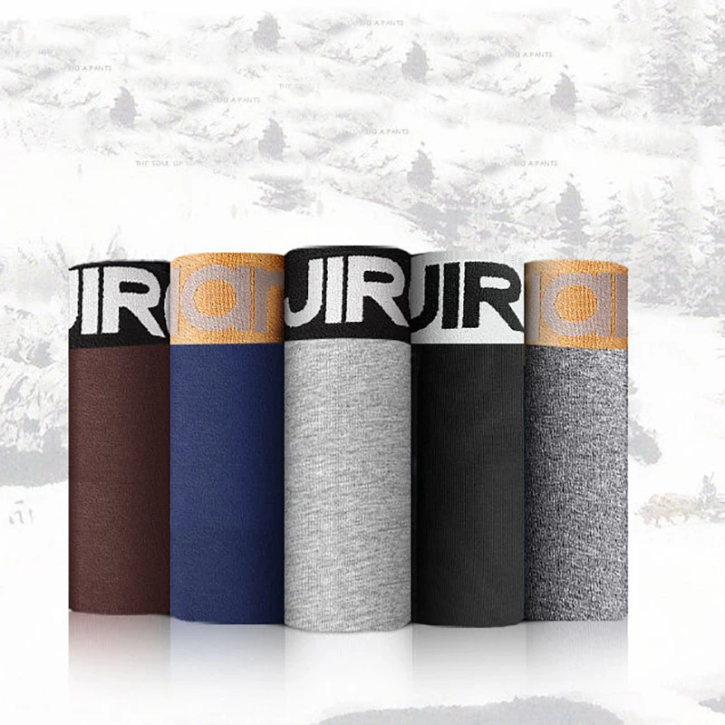 

4Pcs/Lot Men's Panties Boxer Solid Underwear Cotton Shorts For Male Couple Sexy Set Calecon Large Size Underpants