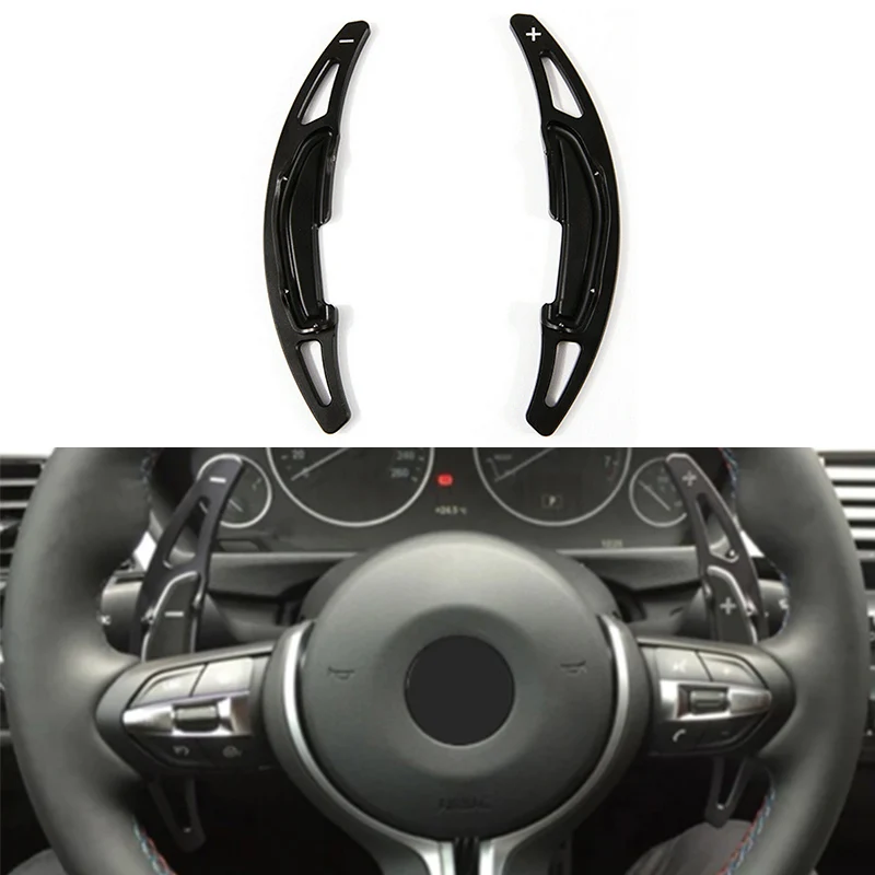 

2pcs For BMW M2 M3 M4 M5 M6 X5M X6M F10 F12 F87 F80 F82 F85 F86 Accessories Car Steering Wheel Extension Paddle Shift Shifter