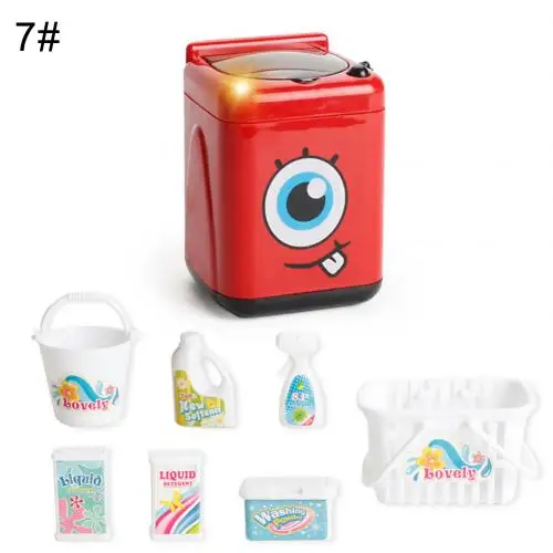 Wash Machine Моделирование кухонной бытовой техники холодильник плита ролевые игры обучающая игрушка высоко игровой может имитировать сцены - Цвет: Wash Machine