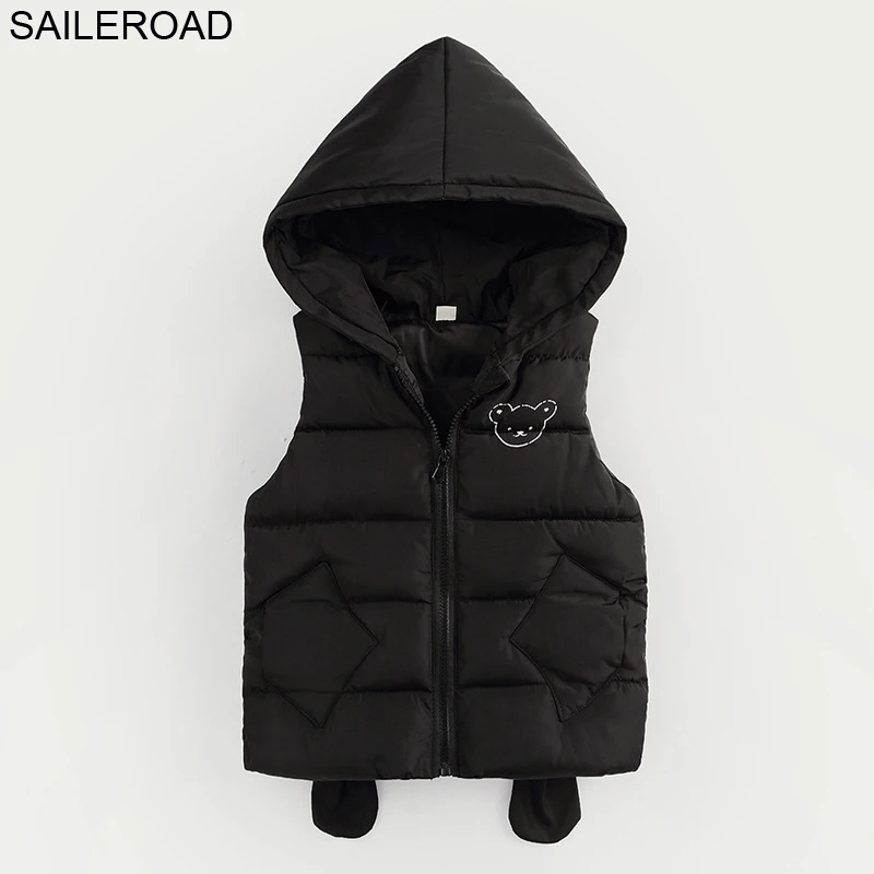 SAILEROAD Жилет для новорожденных 2 7 лет без рукавов Зимние детские осенние жакеты
