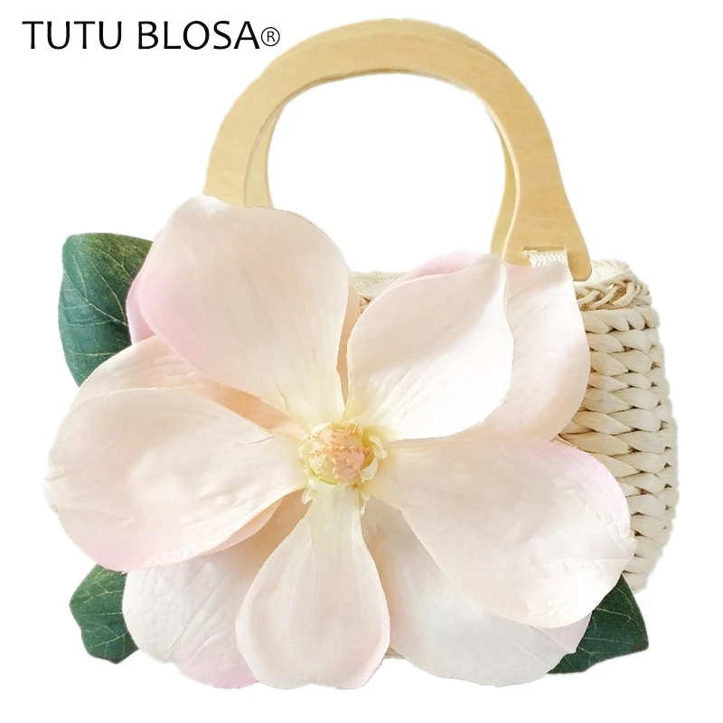 Летняя соломенная сумка из ротанга для женщин 2018 Роскошная пляжная ручной работы