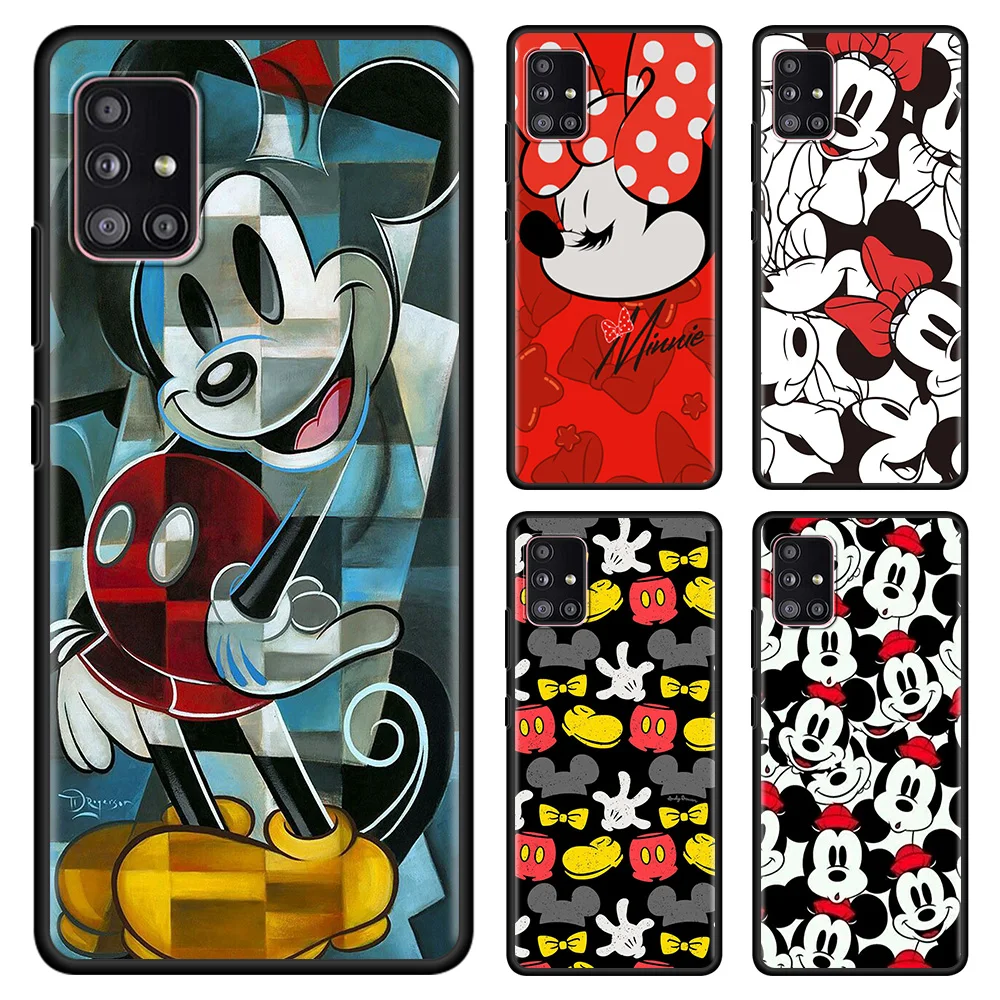 

Disney Mickey Mouse Disney Case For Samsung Galaxy A03 A12 A21s A31 A13 A32 4G 5G A51 A52 A71 Silicone Fundas Cover