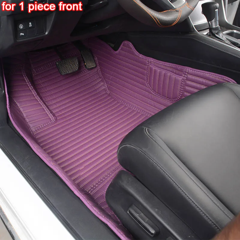 purple 1 piece KADULEE изготовленный на заказ автомобильный коврик для Mazda 3 cx3 5 6 8 CX-5 CX-7 MX-5 CX-9 CX-4 atenza коврики стайлинга автомобилей, автомобильные аксессуары - Название цвета: purple 1 piece