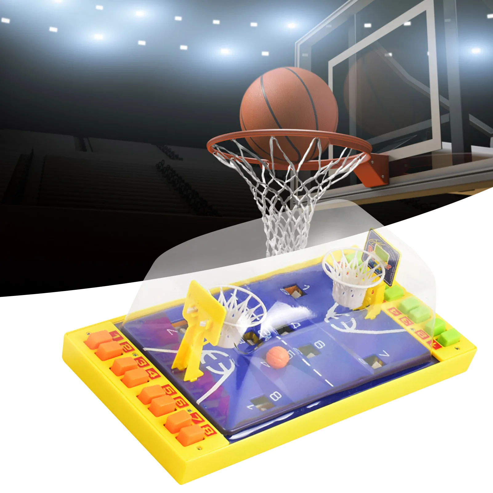 

Mini Basketball Game Desktop Shooting Ball Competition Finger Puzzle Sports Toy For Party Board Game Kids Gift Over 3 for sale