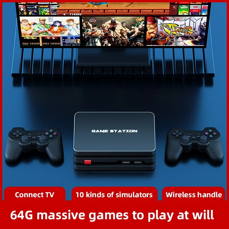 Игровая приставка для видеоигр 4K беспроводной контроллер Playstation PS1 GBA 10000 + игровой