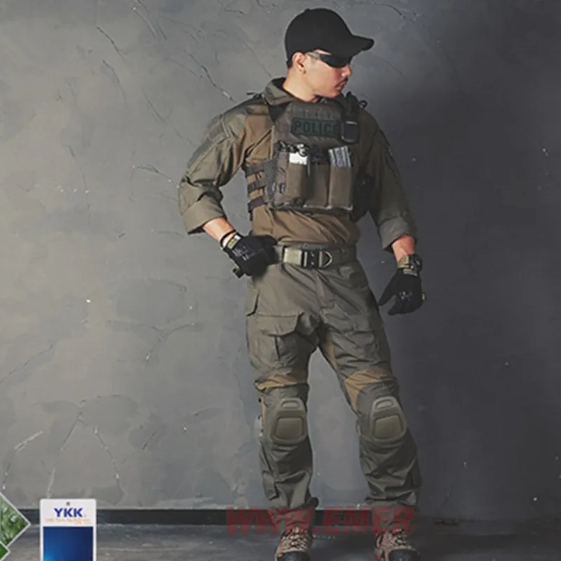 Военная тактическая рубашка Emersongear G3 обновленная версия мужская спортивная