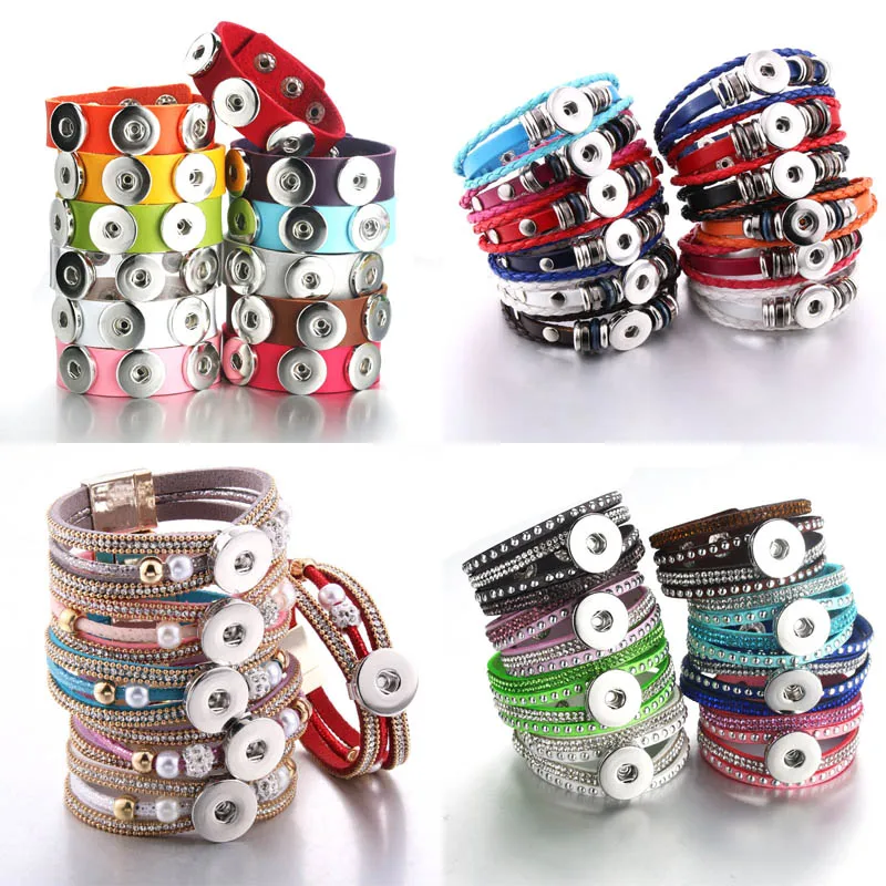Оптовая продажа Новые Плетеные Кожаные Браслеты 10 шт./лот 18 мм браслеты сделай