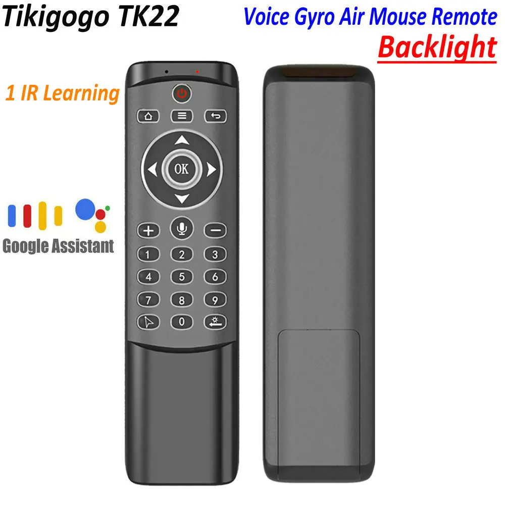 TK22 подсветка гироскопа воздушная мышь 1 ИК обучение Google помощник голоса для Android