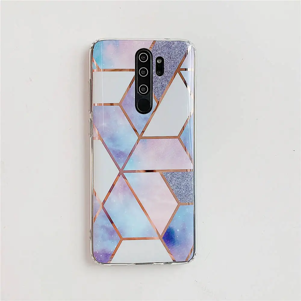 Чехол для телефона с геометрическим мраморным покрытием, чехол s для Xiaomi Redmi Note 7 8 6 5 Pro, чехол, мягкий силиконовый чехол из ТПУ