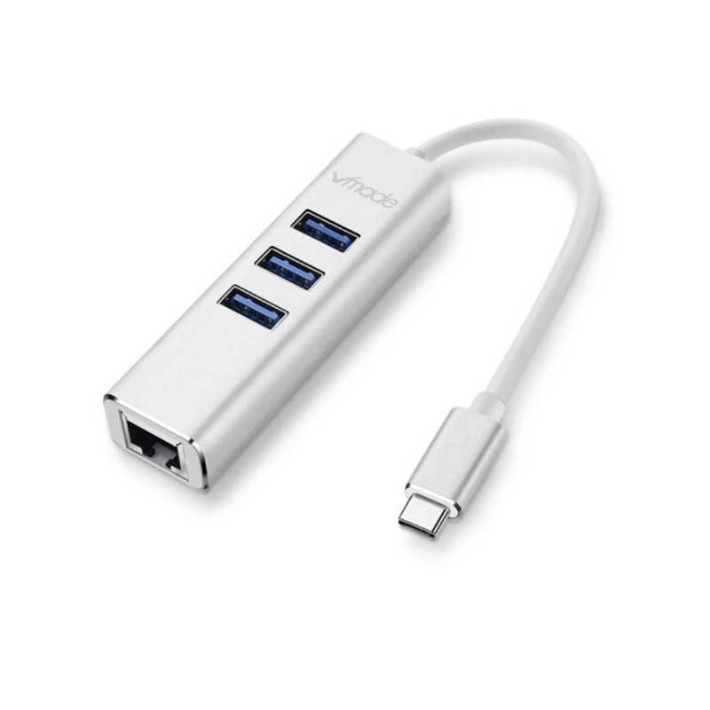 4 in 1 USB Type C Hub Hdmi 4K converter to Ethernet Rj45 Lan Adapter for Mac book Pro Thunderbolt 3 USB-C Charger PD | Компьютеры и