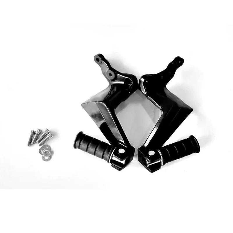 

For Victory Gunner High Ball Vegas Kingpin Boardwalk Bright Black Motorcycle Rear Passenger Foot Pegs Footrest Foot Peg