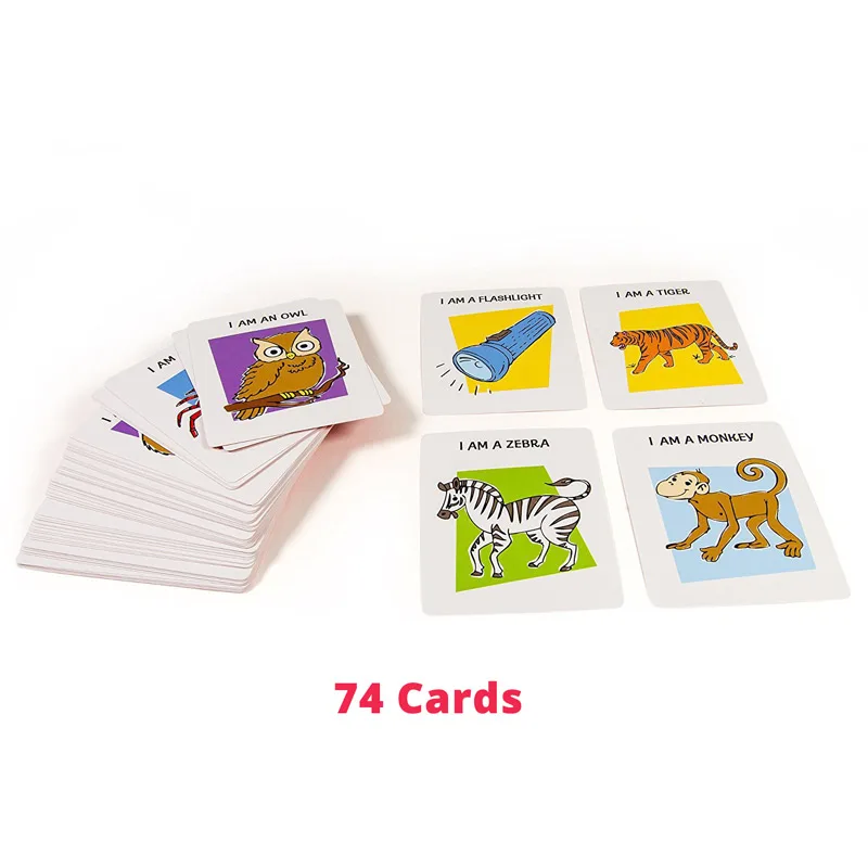 74 карточная игра что я вечерние для игры в путешествие Пижама детей и взрослых