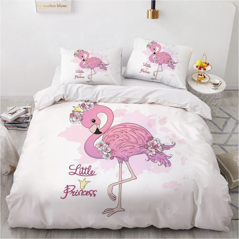 

3D Custom Cartoon Duvert Cover Sets Bedding Set Comforther Cases Pillowslips King Queen Double Single Size White Home Textile