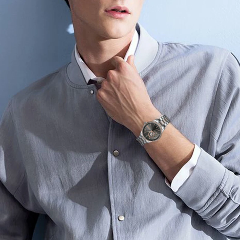 

Cadisen Men's Automatic Mechanical Watches 2020 Luxury Stainless Steel Waterproof Watch Men Top Brand Blue Face Wristwatch Clock