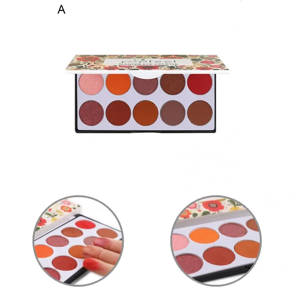 

Good Color Rendering Easily Apply Beauty Palette Colorful Glitter Eyeshadow for Lady