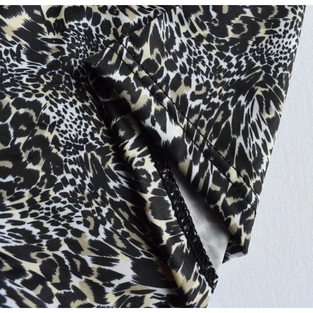 Трусы боксеры Мужские дышащие пикантное нижнее белье с леопардовым принтом