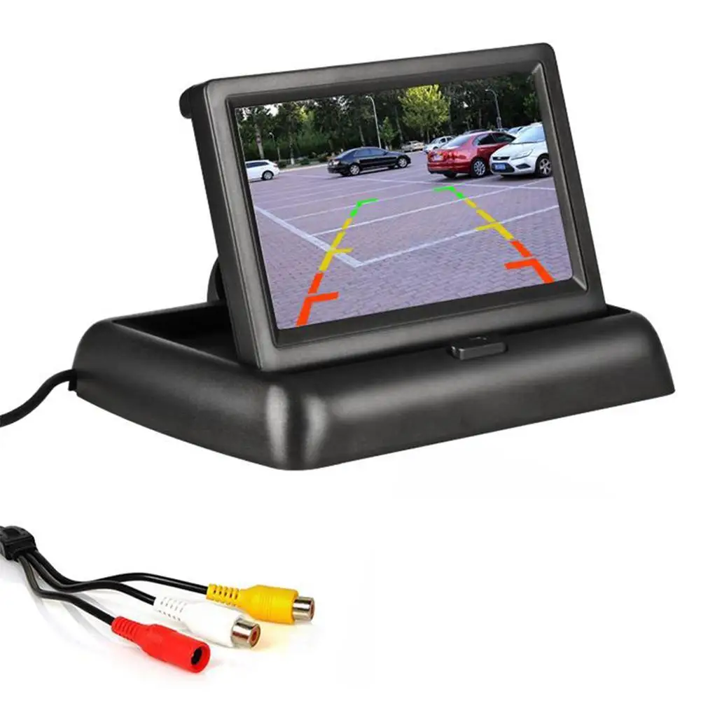 

4.3 Inch HD Display Foldable Car Monitor TFT LCD Camera Screen Reverse Camera Parking System for Car Rearview Monitors