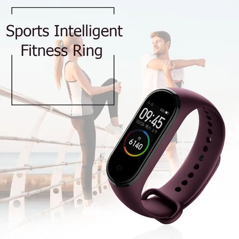 Китайская версия Xiaomi Mi Band 4 Bluetooth Музыка 5ATM пульсометр фитнес влагостойкие умные часы с ремешком браслет с сенсорным экраном