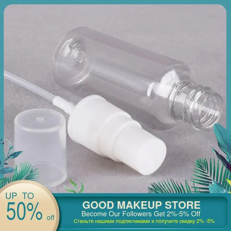 5 шт./упак. прозрачные пустые бутылки спрей 30 мл/50 мл/60 мл пластиковая мини
