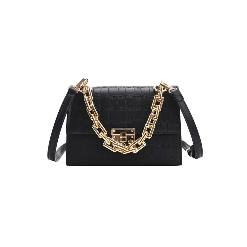 

Fashion Stone Pattern PU Leather Crossbody Shoulder Bag for Women 2021 Trendy Luxury Solid Color Chain Handbags Female Travel
