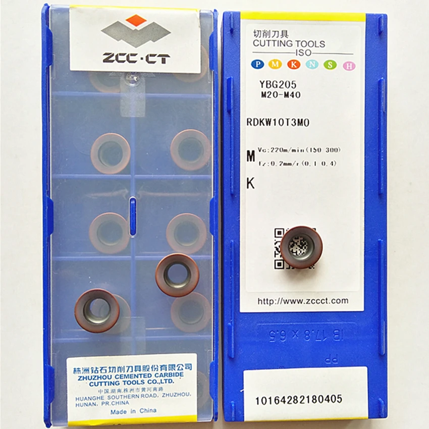 

ZCC.CT RDKW10T3MO YBG205 CNC carbide inserts 10PCS