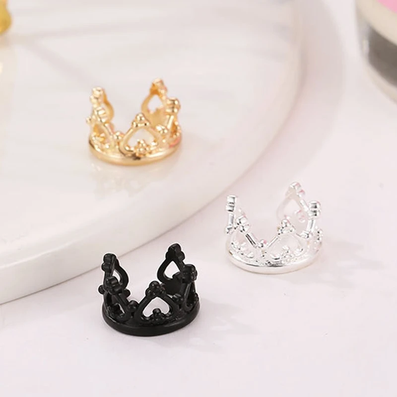 1 шт. Новые U образные серьги клипсы с хрустальной короной не проколотые для ушей