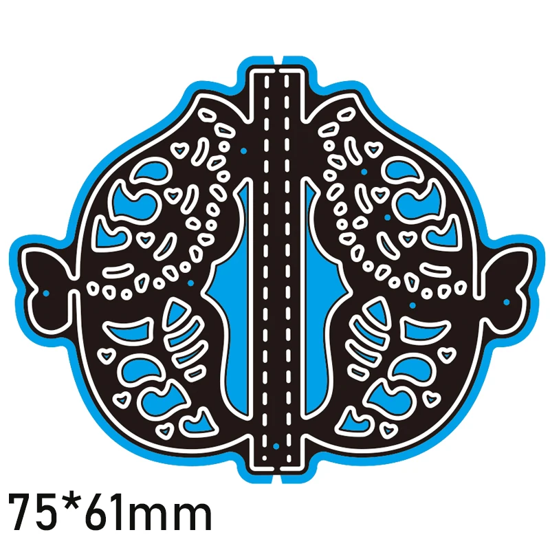 

Cutting Dies Lace Card Butterfly New Metal DIY Album Paper Craft Embossing Stencil Greeting Card Decoration 75*61mm