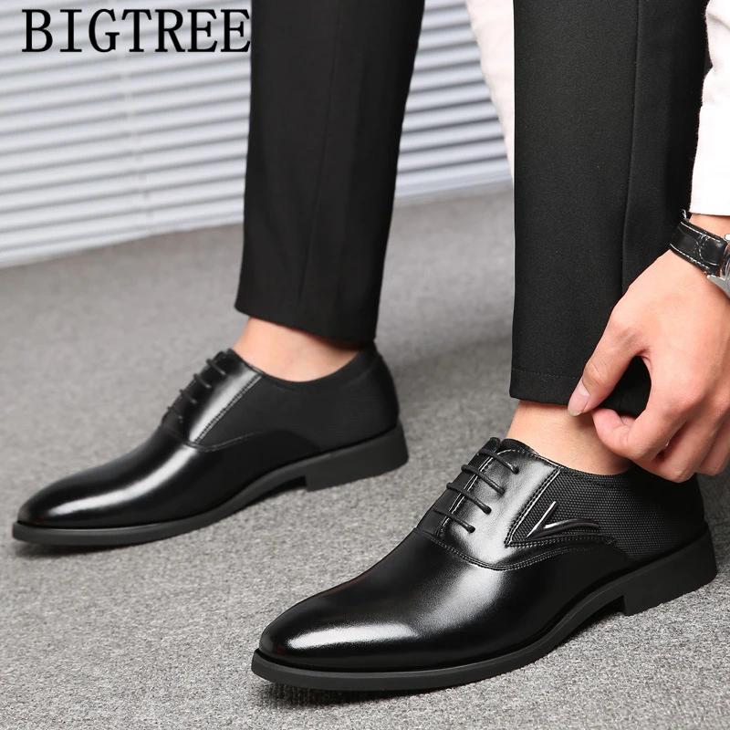 Туфли мужские деловые итальянские брендовые классические кожаные вечерние для