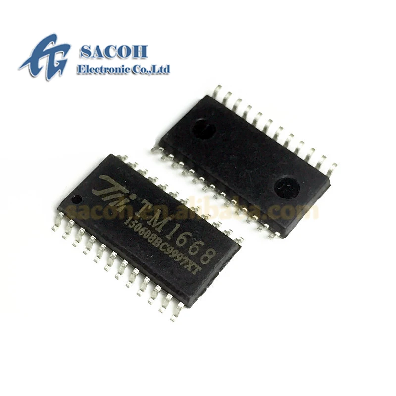 10PCS/Lot New OriginaI TM1668 1668 or SM1668 or HT1668 or TM1640 or MC2102D SOP-24 LED Driver