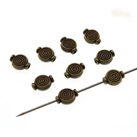 50pcslot antique bronze metal loose spacer beads for jewelry making small hole beads fits necklace diy jewelry findings