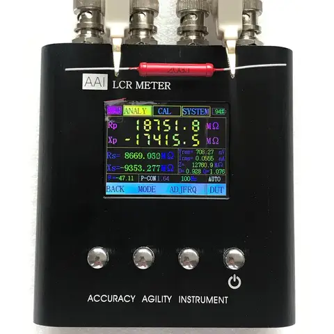LCR-метр с цветным экраном 2,4 дюйма 100 х240 TFT, тестер компонентов LCR, 23 частотных точки/50 Гц-200 кГц/300 кГц/кГц, английский язык