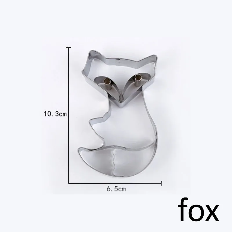 Owl Fox Shape DIY Baking Accessories 1Pcs Fondant Cake Mold Portable Cake Decorating Tool Biscuit Cookies Cutter Kitchen Gadgets