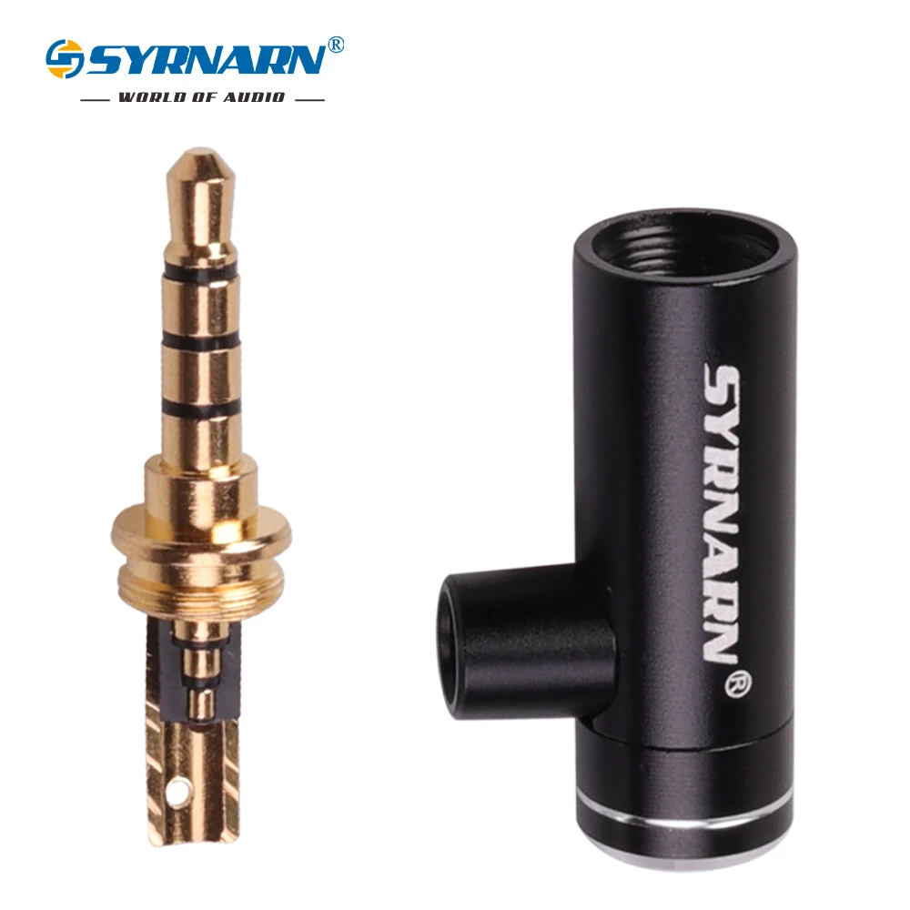 1 шт. четыре секции DIY сварочная головка для наушников 3 5 мм изогнутая вилка l тип 4