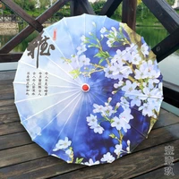 82cm black blue silk umbrella rain women ancient costume chinese clothing umbrella dance decorative parasol parapluie sombrilla